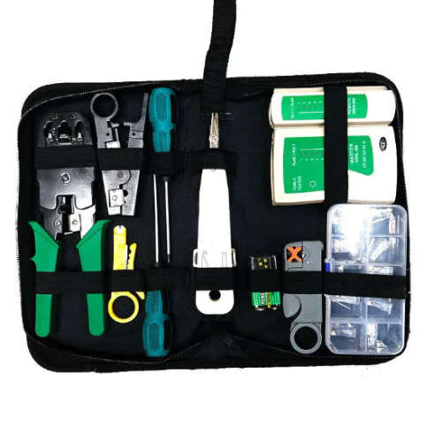 Mtool 12 Piece Network Cable Repair Tool Kit Crimping Maintenance Set