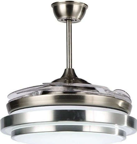 Remote Control Modern Luxury Quiet Auto Folding Invisible Ceiling Fan