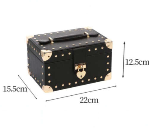 Two-Layer PU Leather Jewellery Box Red