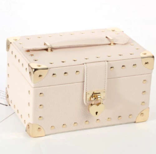 Two-Layer PU Leather Jewellery Box Red