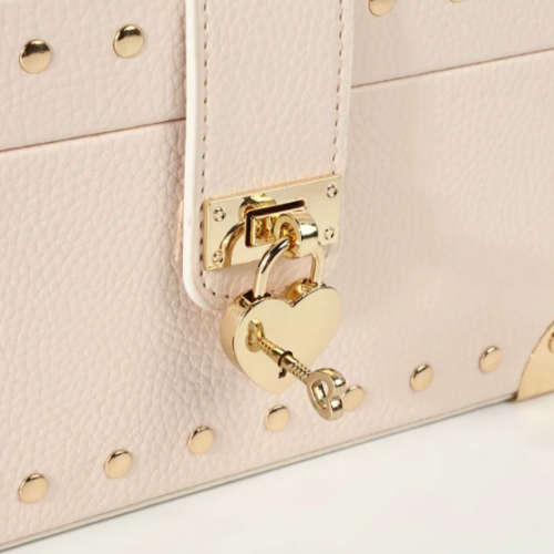 Two-Layer PU Leather Jewellery Box Red
