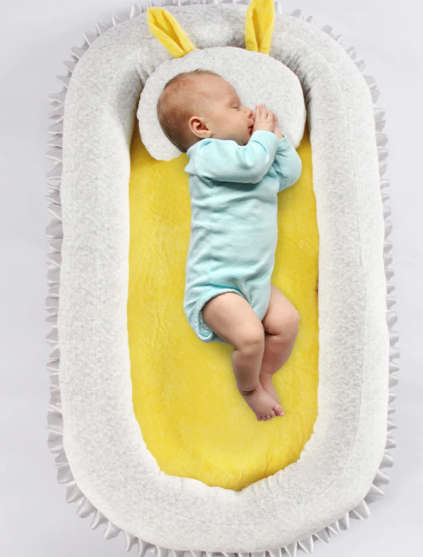 Baby Crib Lounge Bed Pink