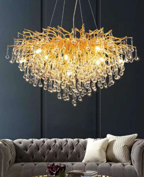 Modern Luxury Crystal Chandelier Gold 800R