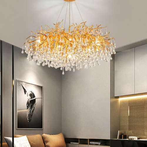 Modern Luxury Crystal Chandelier Gold 800R