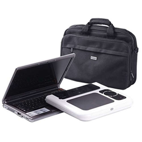 E-Table Portable Laptop Stand w/ 2-USB Cooling Fans for Bed or Couch