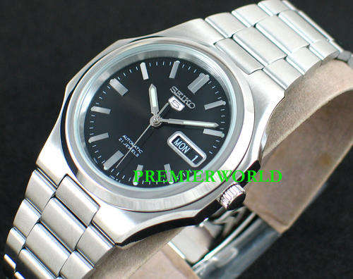 SEIKO MENS AUTOMATIC SEE THRU OCTAGON STEEL WATCH SNKK47K1.