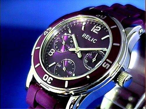 RELIC by Fossil GOOFY GRAPE METALLIC MULTI-FUNCTION DIAL LADIES