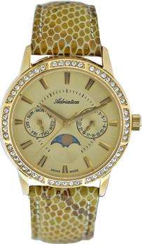 Adriatica Swiss Made Womens Moon Face Date, Day of the week