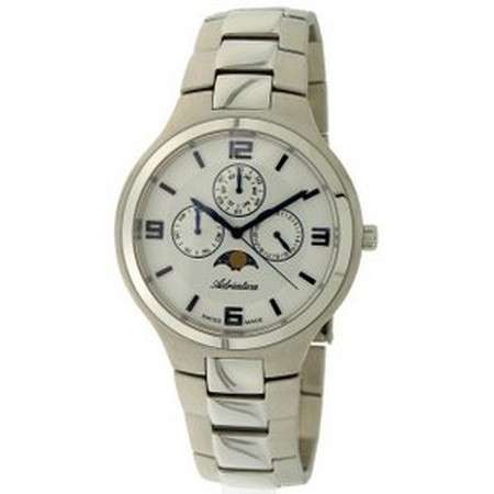 Adriatica Swiss Made Date, day of the week, month, moon phase mens watch