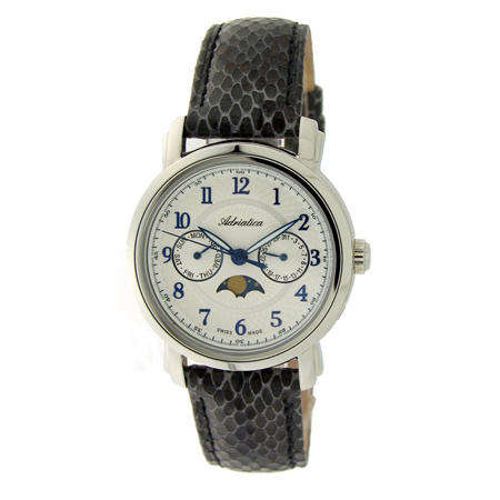 Adriatica Swiss Made Moon Phase Womens Watch