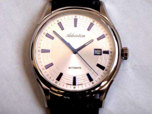 100% SWISS Made ADRIATICA, Classic AUTOMATIC S/Steel Mens Date Watch