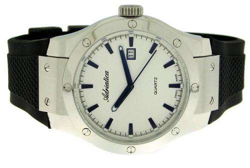 Adriatica 100% Swiss Made, Date Men Watch, Rubber Strap