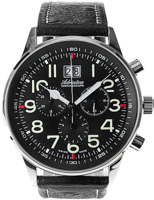 100% SWISS Made ADRIATICA, Chronograph Watch A1076.5224CH