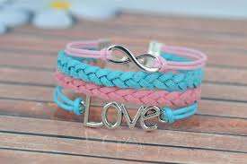 WEAVED INFINITY CHARM BRACELET