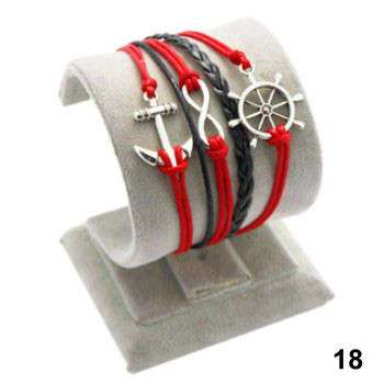 WEAVED INFINITY CHARM BRACELET