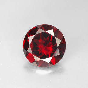 Two top dark red Pyrope garnets