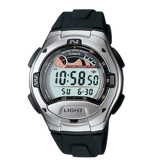 NO RESERVE.....Casio Men's Casual Sport Watch Moon Tide with 4 Alarms.... BRAND NEW!!!