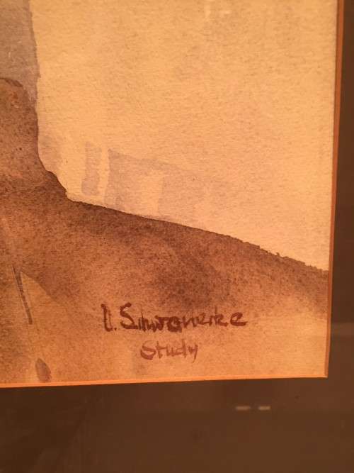 ORIGINAL SIGNED VIBRANT ULRICH SCHWANECKE STILL LIFE WATER COLOUR painting