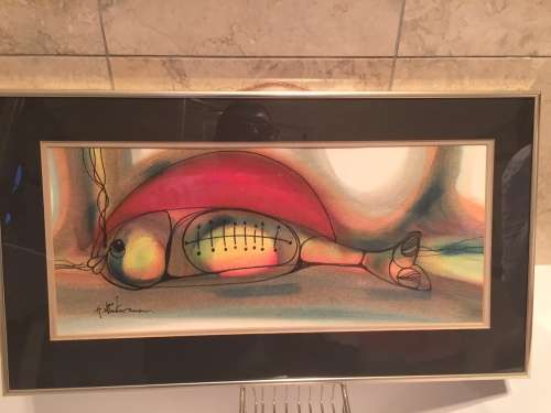 LISTED SOUTH AFRICAN ARTIST-Hargreaves Ntukwana `Signed` original painting