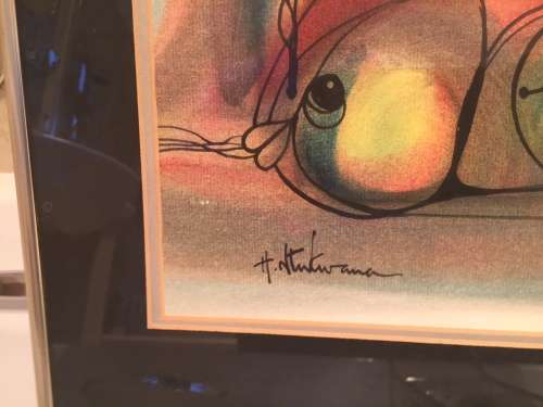 LISTED SOUTH AFRICAN ARTIST-Hargreaves Ntukwana `Signed` original painting