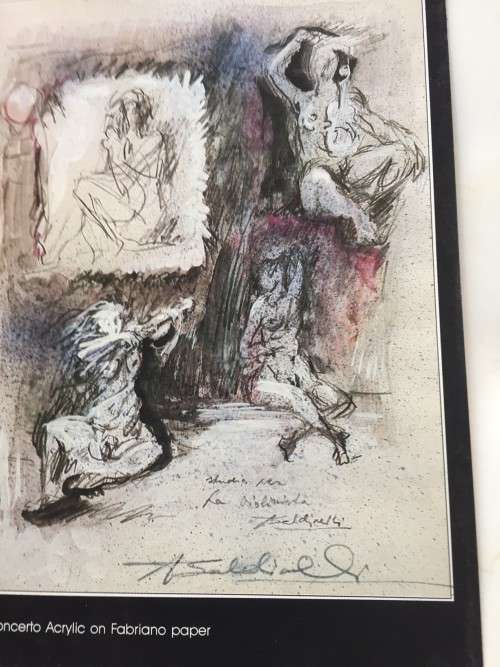 Signed! Armando Baldinelli Exhibition Invitation `Paintings, Drawings, Mosaics & Graphics` June 1988