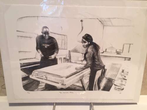 Georgina Berens `The Artists` Press` Celebration print signed and numbered 2 of 50 unframed