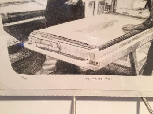 Georgina Berens `The Artists` Press` Celebration print signed and numbered 2 of 50 unframed