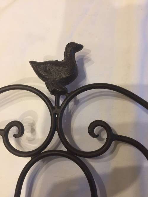 VINTAGE MID CENTURY WROUGHT IRON RECIPE BOOK STAND