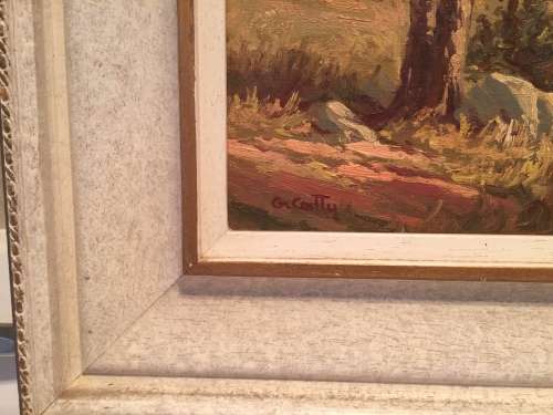 SIGNED!! GIUSEPPE CATARUZZA (G CATTY)(1914-1994), LANDSCAPE NEAR HARRISMITH, FREE STATE ORIGINAL OIL