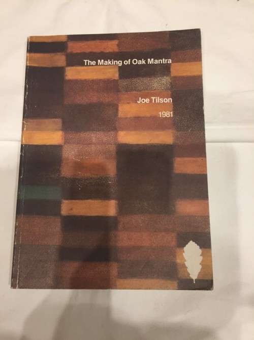 JOE TILSON `OAK MANTRA` LIMITED EDITION PRINT SIGNED AND NUMBERED AND BOOK