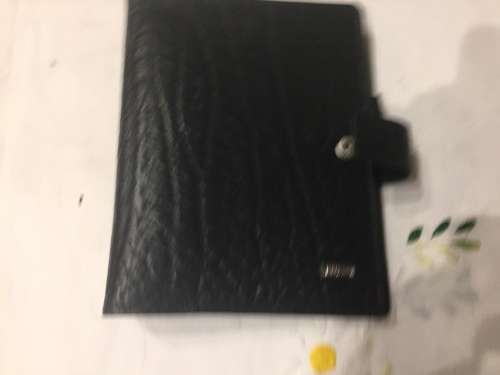 EXECUTIVE LEATHER DESK SET - BUFFALO LEATHER CALENDAR HOLDER AND BUFFALO LEATHER WRITING ACCESSORIES