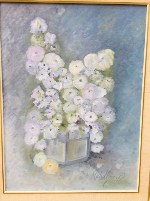 SIGNED!! HEINRICH VON MICHAELIS ORIGINAL OIL PAINTING STILL LIFE `VASE OF FLOWERS` SIMPLY BEAUTIFUL!