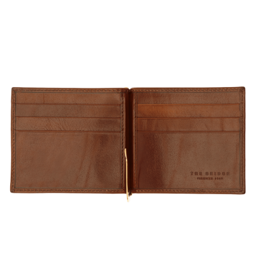 `THE BRIDGE - FLORENCE/FIRENZE` MEN`S FINE LEATHER WALLET- UNWANTED GIFT