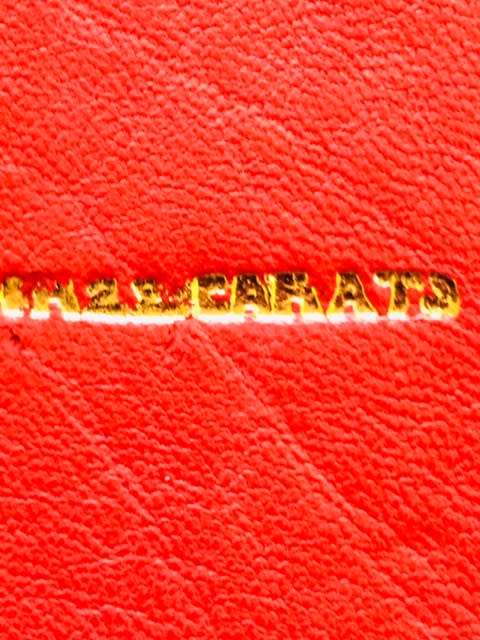 BEAUTIFUL MOROCCAN RED LEATHER BOOK COVER STAMPED IN 22 CARAT GOLD LEAF