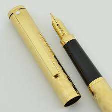 SHEAFFER 271 WHITE DOT ELECTROPLATED GOLD FOUNTAIN PEN EXCELLENT CONDITION