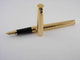 SHEAFFER 271 WHITE DOT ELECTROPLATED GOLD FOUNTAIN PEN EXCELLENT CONDITION