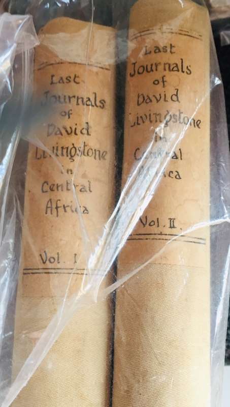 `THE LAST JOURNALS OF DAVID LIVINGSTONE IN CENTRAL AFRICA` DOUBLE VOLUME SET-FIRST EDITION 1874