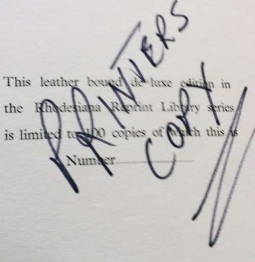LEATHERBOUND DELUXE COPY `THREE YEARS WITH LOBENGULA` J COOPER-CHADWICK