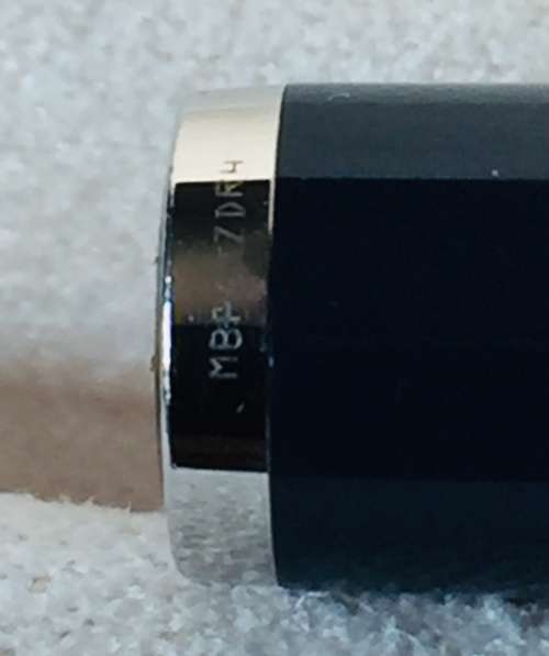 MONT BLANC PIX NAVY BLUE BALLPOINT PEN WITH PLATINUM COATED TRIM IN BOX INCLUDES REFILL