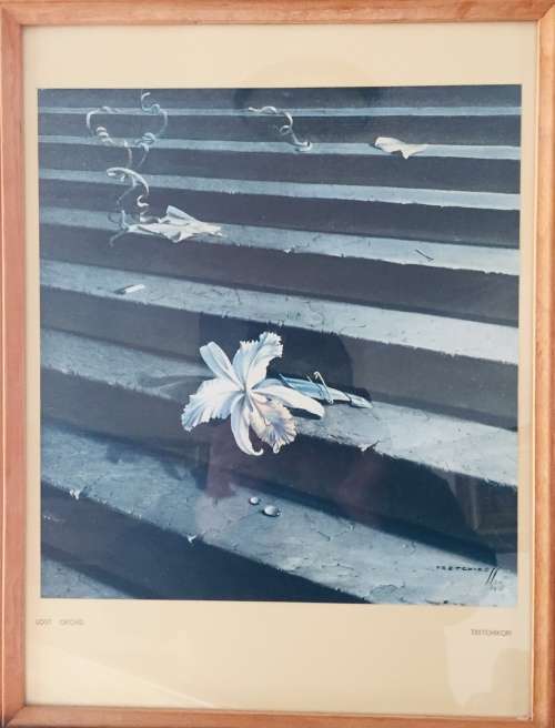 TRETCHIKOFF "LOST ORCHID" BEAUTIFUL FRAMED PRINT IN EXCELLENT CONDITION