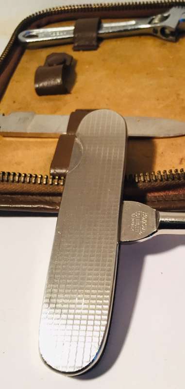 VINTAGE BONSA 12 PIECE MULTI-TOOL MADE IN GERMANY SOLINGEN - LEATHER ZIP-UP CASE EXCELLENT CONDITION