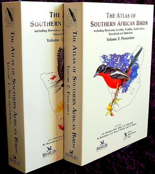 `THE ATLAS OF SOUTHERN AFRICAN BIRDS` DOUBLE VOLUME, 1997, BY MULTIPLE AUTHORS