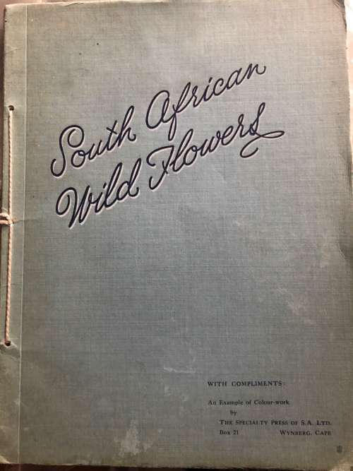 SCARCE! `SOUTH AFRICAN WILD FLOWERS`, 1933, FIRST EDITION