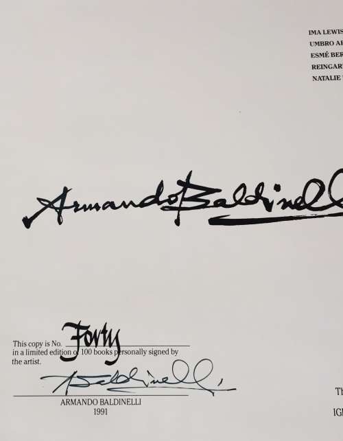 LIMITED EDITION AND SIGNED! `ARMANDO BALDINELLI`