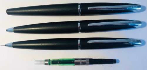 CROSS ATX TRIO SET: BALLPOINT PEN, FOUNTAIN PEN AND PENCIL IN BOX!