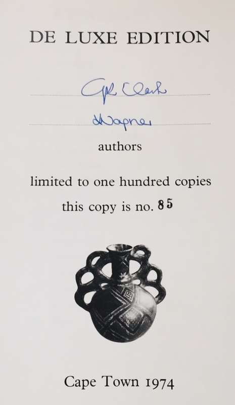 SIGNED! DELUXE EDITION `POTTERS OF SOUTHERN AFRICA` BY G. CLARK AND L. WAGNER