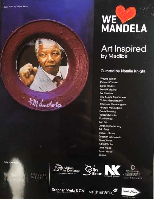 SIGNED! `WE LOVE MANDELA ART INSPIRED BY MADIBA` CURATED BY NATALIE KNIGHT