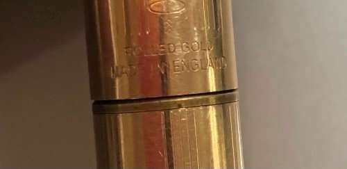 VINTAGE PARKER GOLD PLATED TRIO SET OF FOUNTAIN PEN, BALLPOINT PEN and PENCIL IN ROLLED GOLD IN BOX