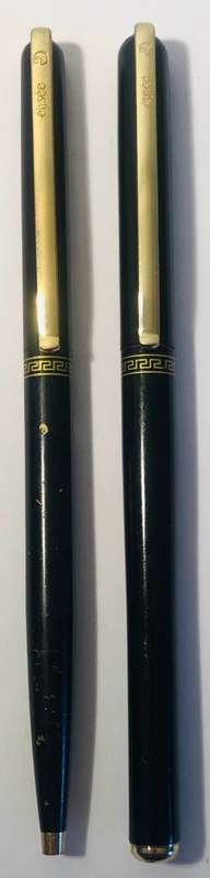 VINTAGE ELYSEE ROLLERBALL PEN AND BALLPOINT PEN SET IN GOOD CONDITION IN BOX