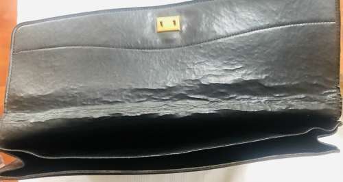DESIGNER VINTAGE GOLDPFEIL A4 LEATHER FOLDOVER CARRYCASE MADE IN GERMANY IN EXCELLENT CONDITION